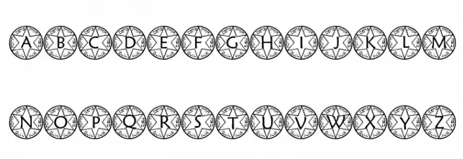 pf_sstar1 Font LOWERCASE