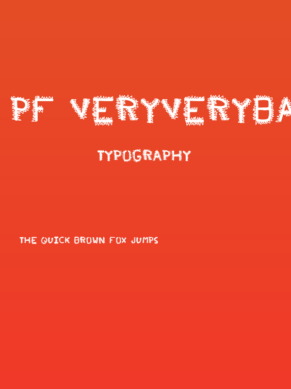 pf_veryverybadfont20 Poster