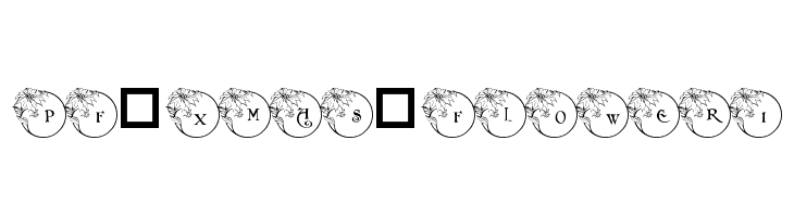 pf_xmas_flower1 Font