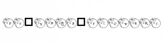 pf_xmas_flower1  Frei Schriftart Herunterladen