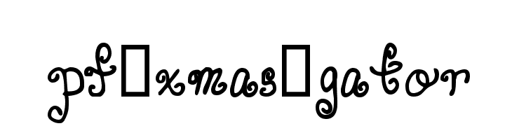 pf_xmas_gator Font