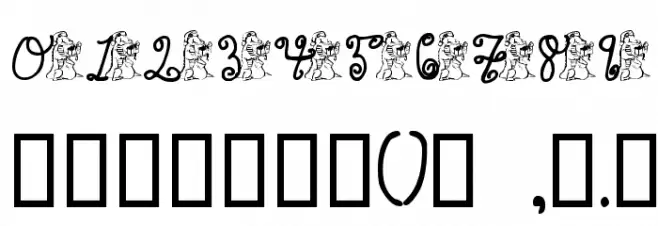 pf_xmas_gator Font OTHER CHARS