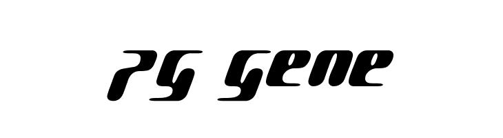 pg GENE  font caratteri gratis