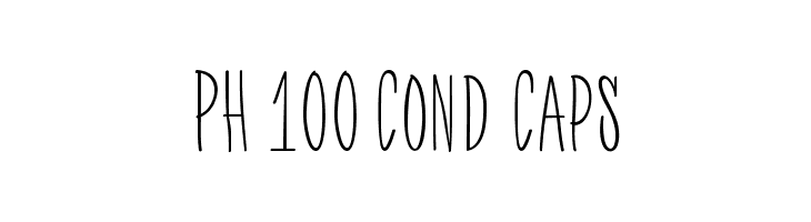 PH 100 Cond Caps  Descarca Fonturi Gratis