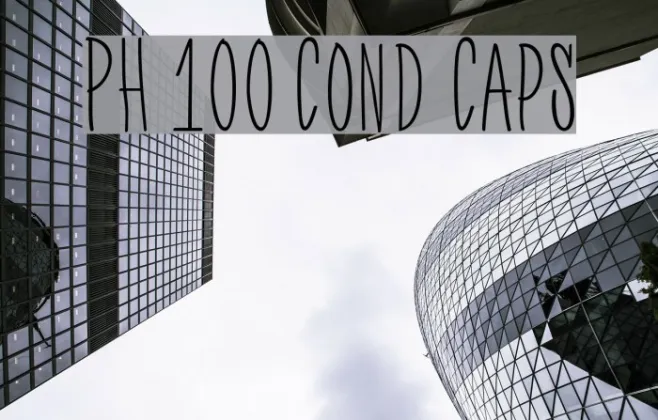 PH 100 Cond Caps Example 3