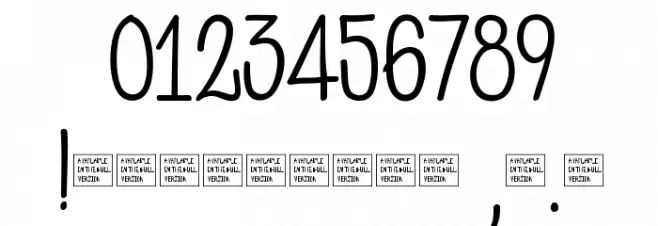PH 400 Regular Caps Font OTHER CHARS