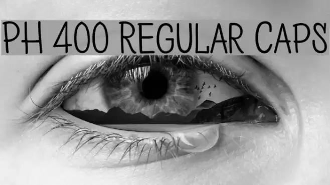 PH 400 Regular Caps Font examples