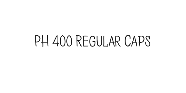 PH 400 Regular Caps Logo