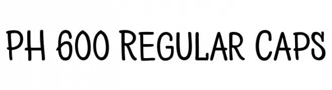 PH 600 Regular Caps  Free Fonts Download