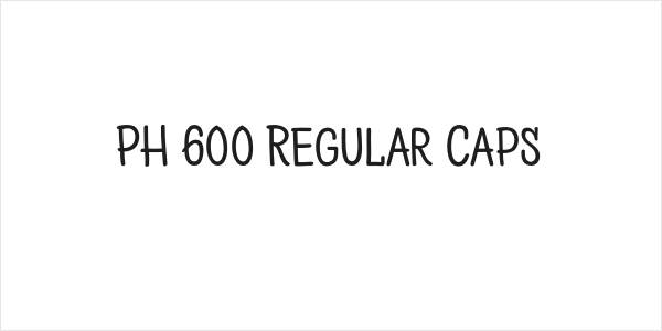 PH 600 Regular Caps Logo