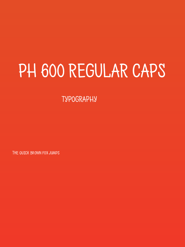 PH 600 Regular Caps Poster