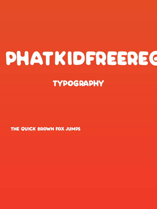PHATKIDfreeRegular Poster