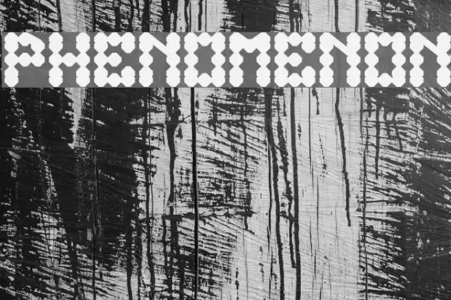 PHENOMENON Font examples