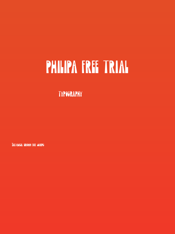 PHILIPA Free Trial Poster
