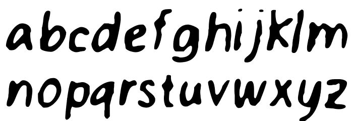 PHOBIA NIGHT Font LOWERCASE