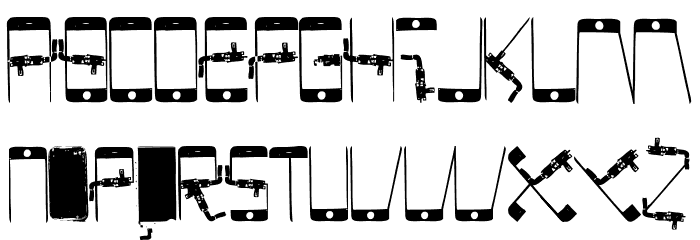 PHONESCAN Font LOWERCASE