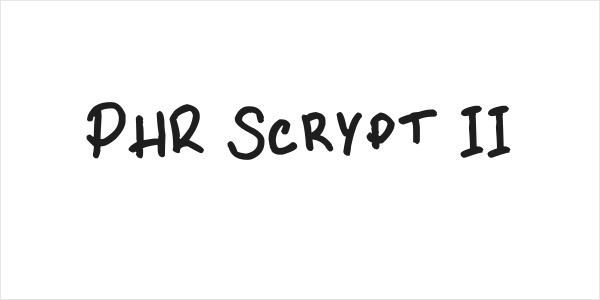 PHR Scrypt II Logo