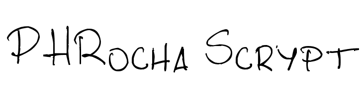 PHRocha Scrypt Font