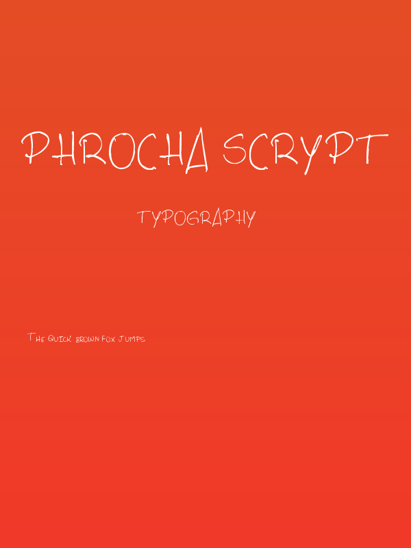 PHRocha Scrypt Poster