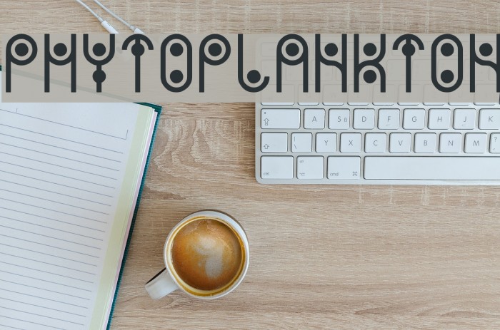 PHYTOPLANKTON Font examples