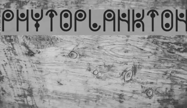 PHYTOPLANKTON Font examples