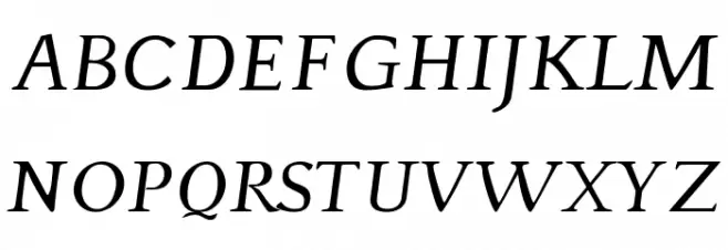 Phaedrus Italic Polices MAJUSCULES