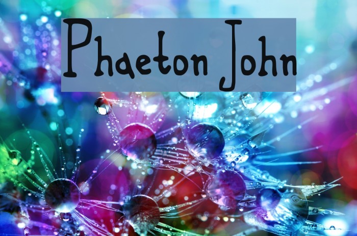 Phaeton John Caratteri examples