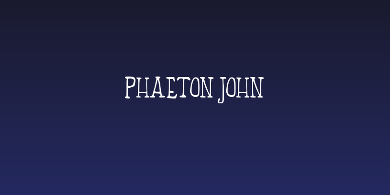 Phaeton John Social Header