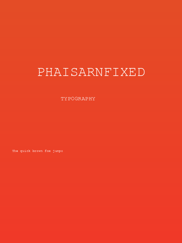 PhaisarnFixed Poster