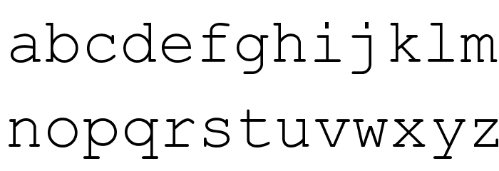 PhaisarnMono Font LOWERCASE