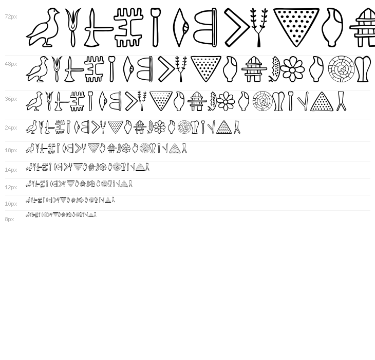 PhaistosAlphabet Waterfall