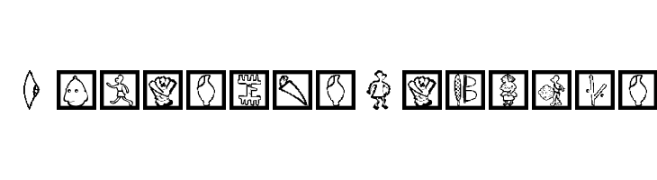 PhaistosFingers  Frei Schriftart Herunterladen