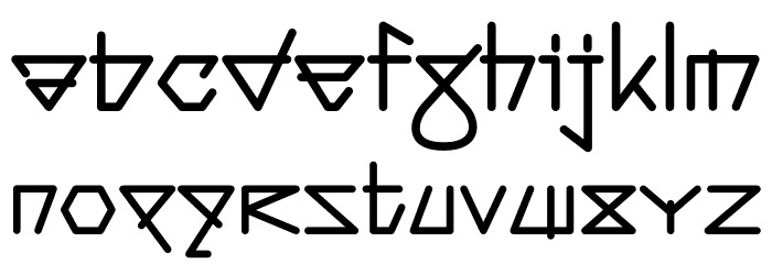 Phalang Font LOWERCASE