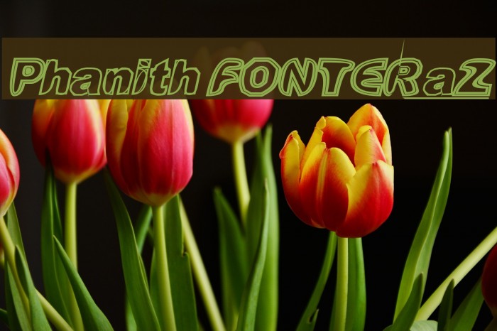 Phanith FONTER aZ Font examples