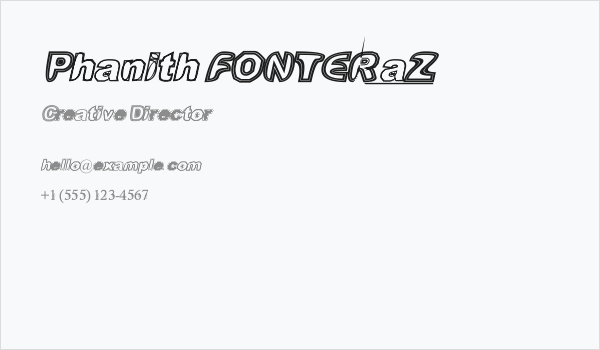 Phanith FONTER aZ Business Card