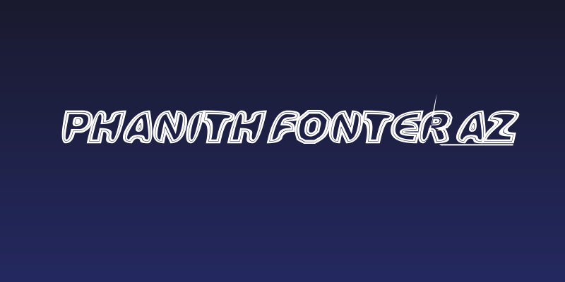 Phanith FONTER aZ Social Header