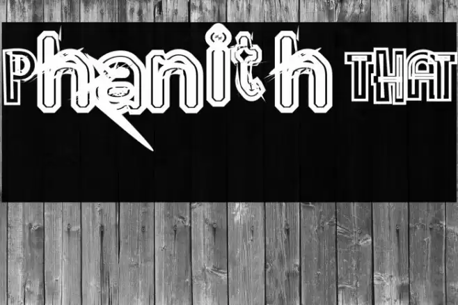 Phanith THAT फ़ॉन्ट examples