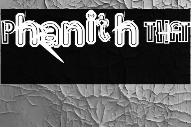 Phanith THAT फ़ॉन्ट examples