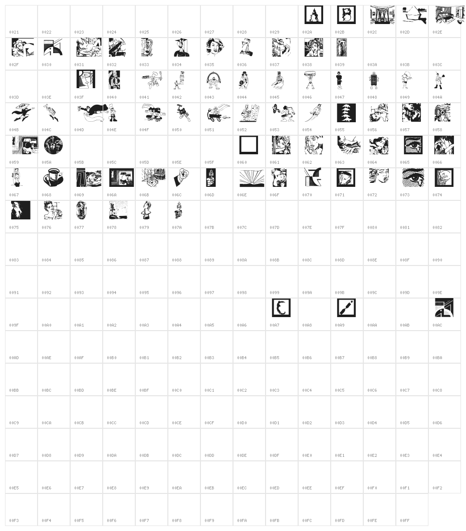PhantaToons Character Map