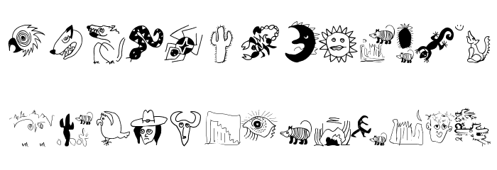 Phantabats Font LOWERCASE