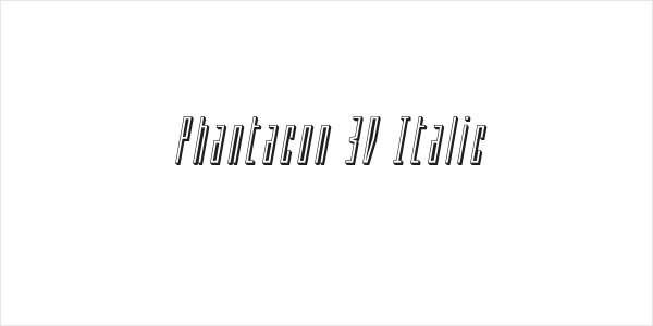 Phantacon 3D Italic Logo