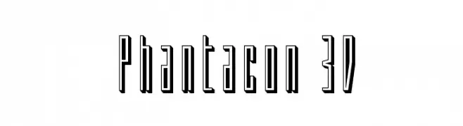 Phantacon 3D  Fuentes Gratis Descargar
