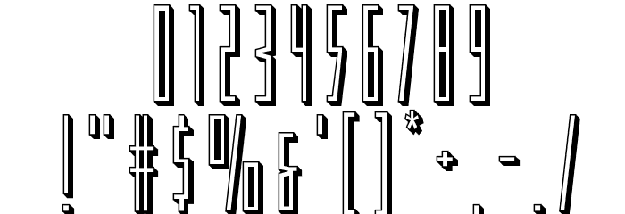 Phantacon 3D Font OTHER CHARS