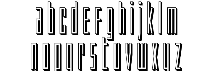 Phantacon 3D Font LOWERCASE