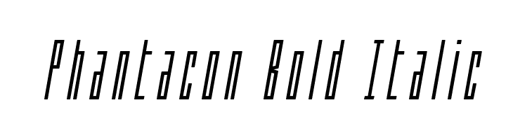 Phantacon Bold Italic  フリーフォントのダウンロード