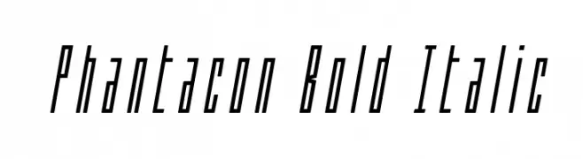 Phantacon Bold Italic  Скачать бесплатные шрифты