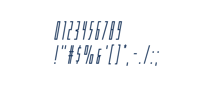 Phantacon Bold Italic Other Characters
