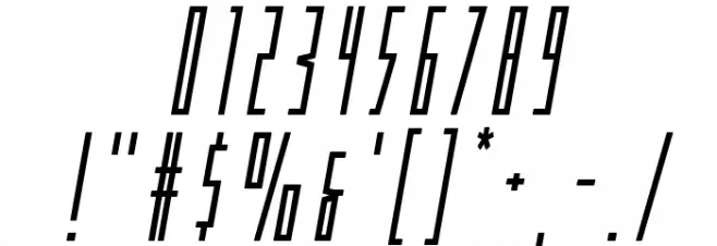 Phantacon Bold Italic Font OTHER CHARS