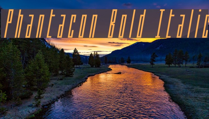 Phantacon Bold Italic Example 1
