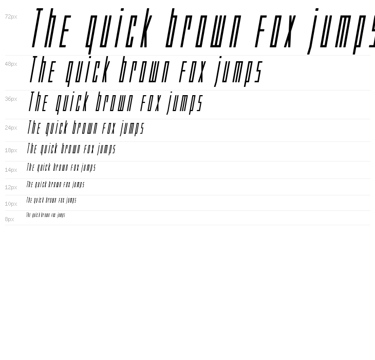 Phantacon Bold Italic Waterfall